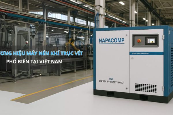 Các thương hiệu máy nén khí trục vít phổ biến tại Việt Nam