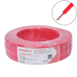 Dây điện đơn cứng Cadivi VC-0.75 mm2 (Đỏ) – 300/500V Dây điện đơn cứng Cadivi VC-0.75 mm2 (Đỏ) – 300/500V