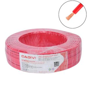 Dây điện đơn mềm Cadivi VCm-0.5 mm2 (Đỏ) – 300/500V Dây điện đơn mềm Cadivi VCm-0.5 mm2 (Đỏ) – 300/500V